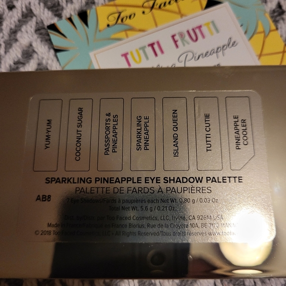 Too Faced Sparkling Pineapple Tutti Frutti Eyeshadow Palette - Picture 11 of 11
